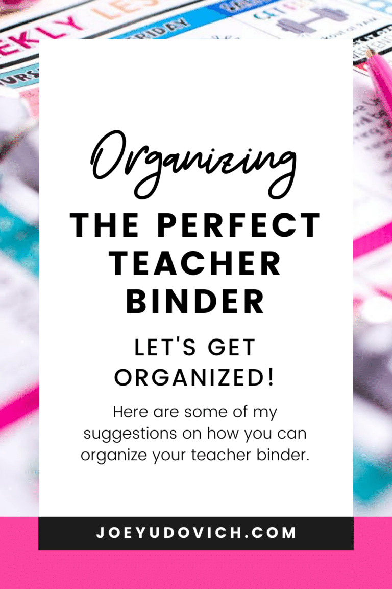 Organizing the Perfect Teacher Binder
