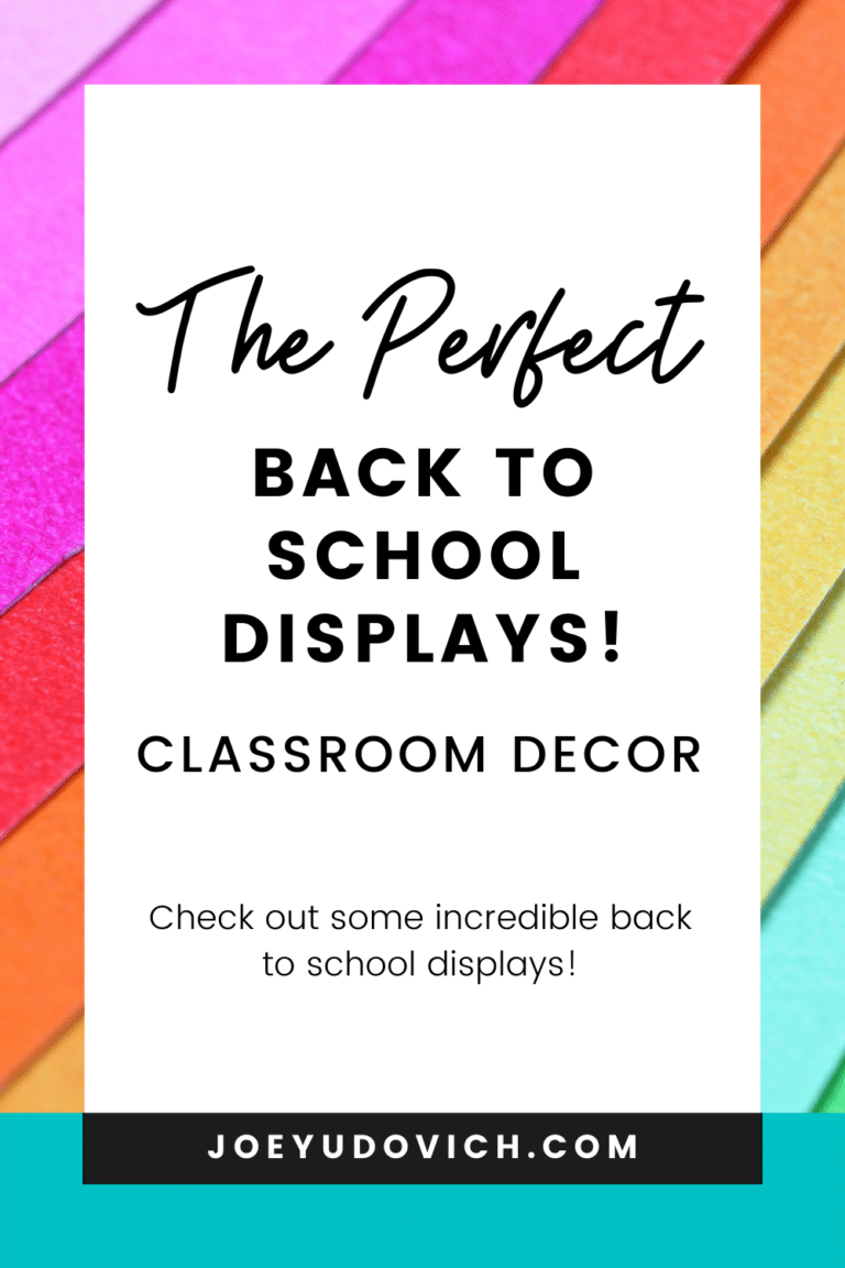 The PERFECT Back to School Displays!