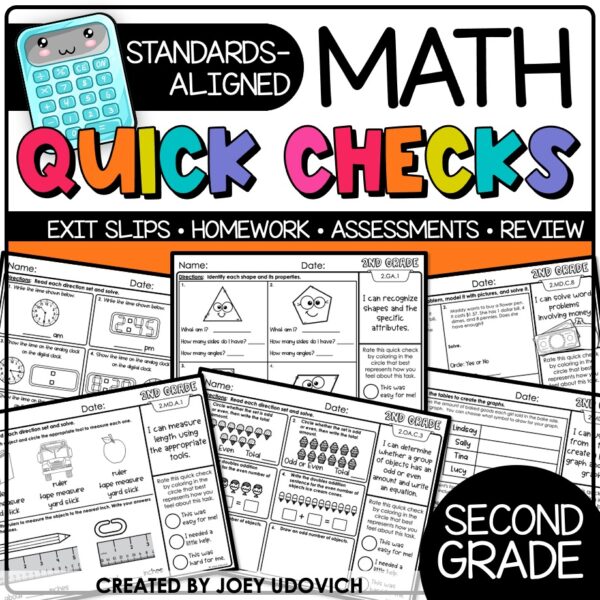 2nd Grade Math | Assessments, Morning Work, Test Prep, Review, Homework